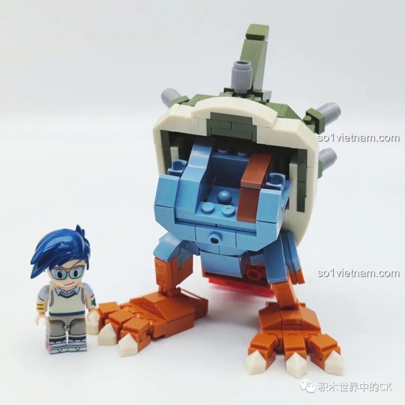 Mô hình Máy Khủng Long Digimon SEMBO BLOCK 609320 nhìn từ bên trái