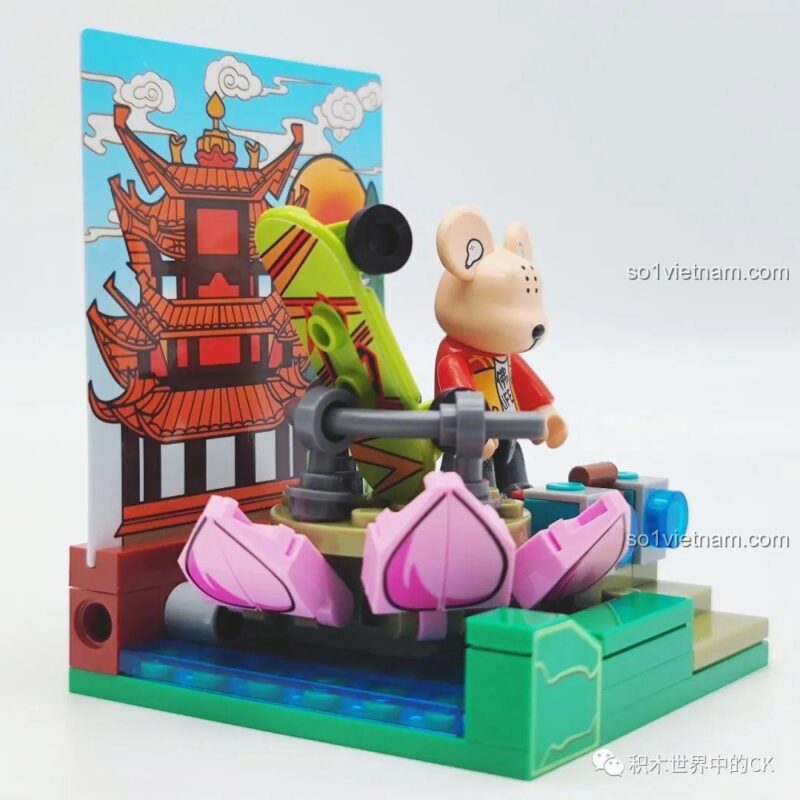 Chi tiết mô hình SEMBO 612008 Qee Du Lịch Gấu