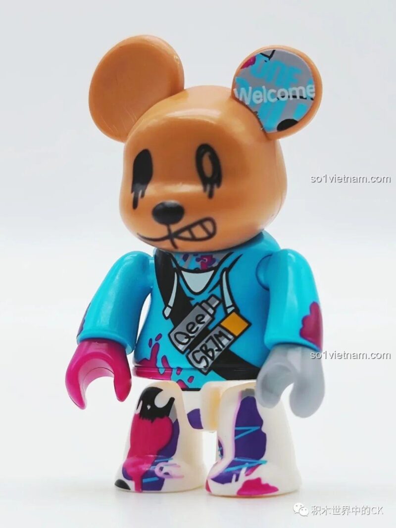 Mô hình Gấu Punk SEMBO 612009 với hộp đựng đồ