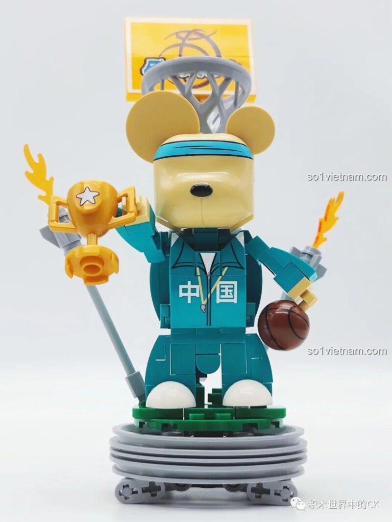 Mô hình Gấu Teddy Qee Trung Quốc SEMBO 612011 với cúp