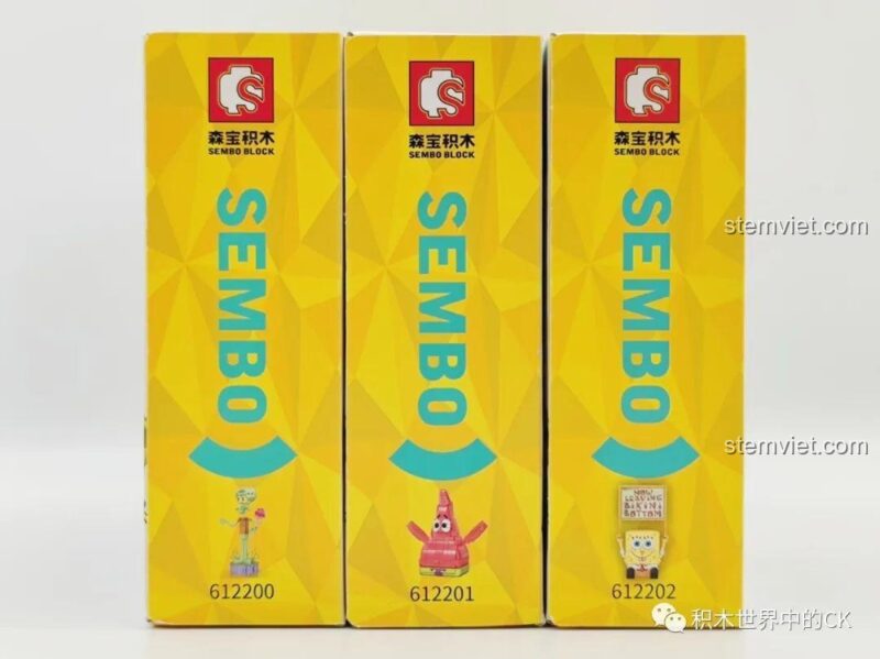 Chi tiết chân của mô hình Bạch Tuộc Xấu Xí Squidward SEMBO 612200, SEMBO 612200 Mô hình Bạch Tuộc Xấu Xí Squidward, đồ chơi mô hình Squidward Tentacles, giáo dục.