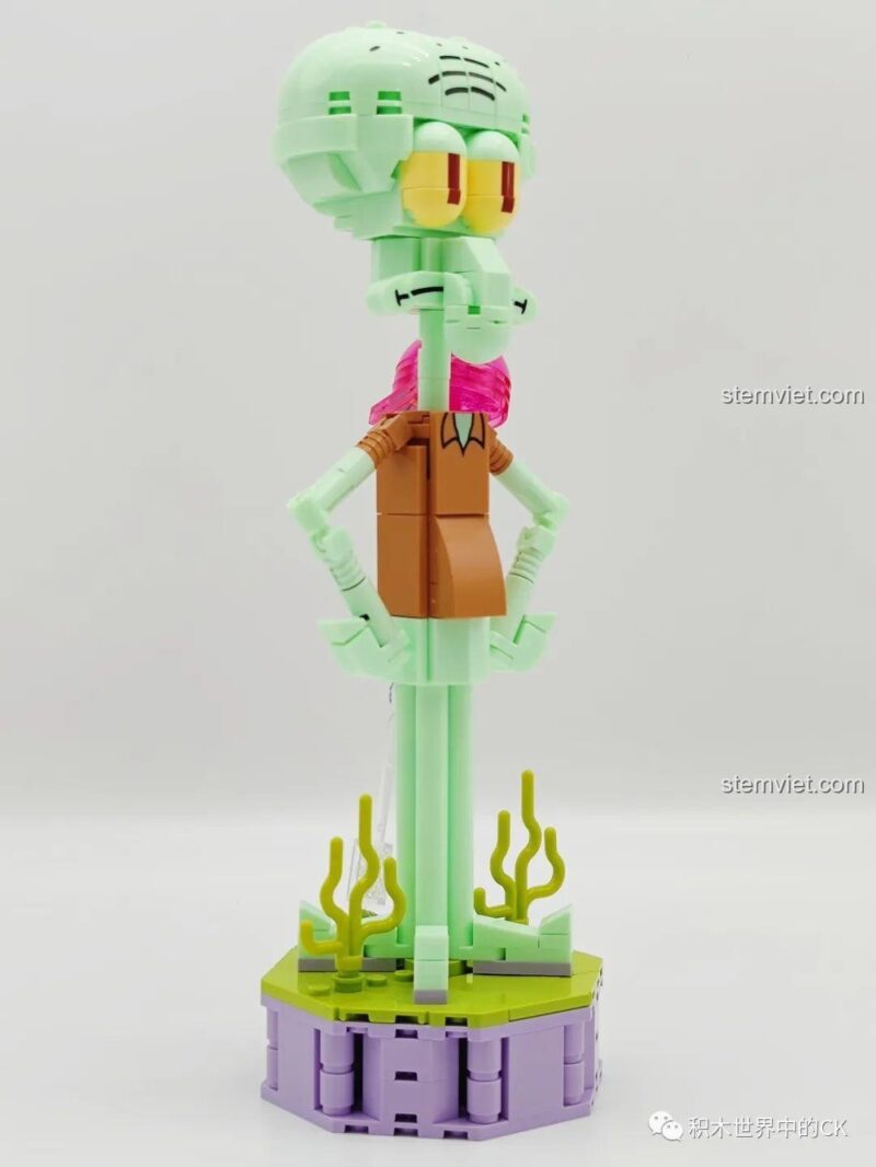 Mô hình Bạch Tuộc Xấu Xí Squidward SEMBO 612200, bộ đồ chơi lắp ghép nhân vật Squidward, đồ chơi mô hình đèn ngủ độc đáo, chất lượng tốt cho bé 6 tuổi.