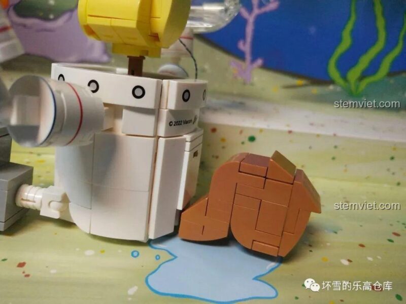 Bộ đồ chơi Sembo 612211: Đuôi sóc của Sandy được thiết kế linh hoạt, có thể xoay, tăng tính chân thực cho mô hình.