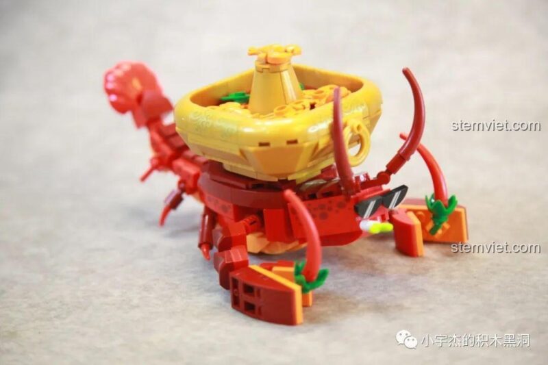 Bộ lắp ghép Sembo 613103 Ếch nấu lẩu nước ấm, hộp sản phẩm chất lượng cao, đáng tiền cho trẻ em 6+.