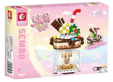 Hộp sản phẩm SEMBO 615012 Mô hình Cốc Trà Sữa "Cocoa Sweetheart"
