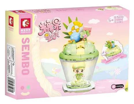 Hộp sản phẩm SEMBO 615013 Ngôi nhà bánh kem Matcha Bạc Hà