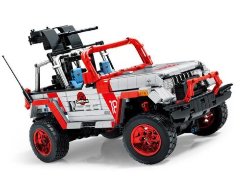 Bộ lắp ráp SEMBO 701038 Xe Jeep Địa Hình Tiên Phong Điều Khiển Từ Xa, mô hình xe Jeep màu đỏ trắng, tỉ lệ 1:14, đồ chơi mô hình chất lượng cao cho bé trai 6 tuổi, giá tốt.