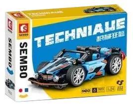 Hộp sản phẩm SEMBO Technic 7013 Siêu xe thể thao màu xanh dương