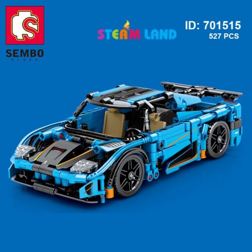 Bộ lắp ghép Koenigsegg Regera SEMBO 701515 527 mảnh, đồ chơi mô hình siêu xe tốc độ cao cho bé trai 6 tuổi, giá tốt