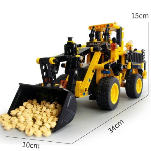 Hộp đồ chơi lắp ghép SEMBO 701701 Xe Xúc Lật Công Trình, 688 chi tiết, quà tặng cho con trai.