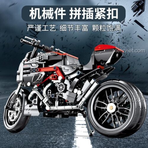 Đồ chơi mô hình Ducati Diavel SEMBO 701703 với các chi tiết cơ khí tinh xảo, chất lượng đảm bảo cho bé trai 6 tuổi.