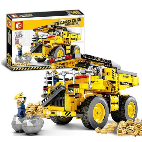 Bộ lắp ráp Xe tải khai thác mỏ SEMBO 701801 chất lượng cao, đồ chơi mô hình Xe vận chuyển quặng cho bé trai 6 tuổi, giá tốt, có hộp sản phẩm.