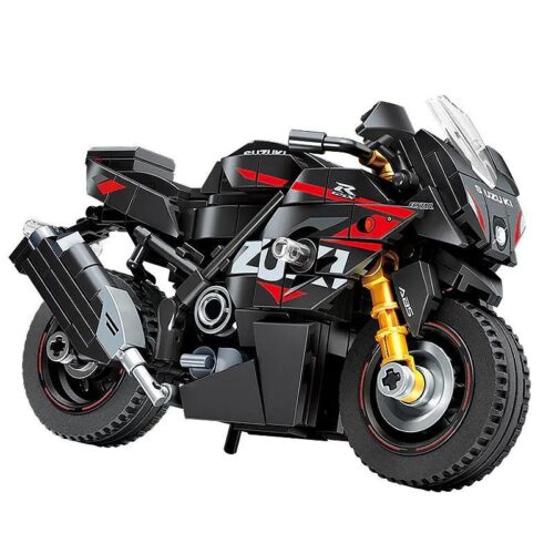 Bộ lắp ghép Mô tô Suzuki GSX-R 1000R SEMBO 705030, đồ chơi lắp ráp Xe mô tô phân khối lớn Suzuki, tỉ lệ 1:14, màu đen đỏ, cho bé trai 6 tuổi, giá tốt