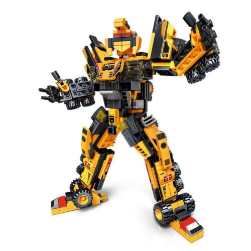 Mô hình bộ lắp ghép Robot Siêu Anh Hùng Công Trình SANY Sembo 712014. Đồ chơi lắp ráp sáng tạo cho bé trai 6 tuổi, giá rẻ.