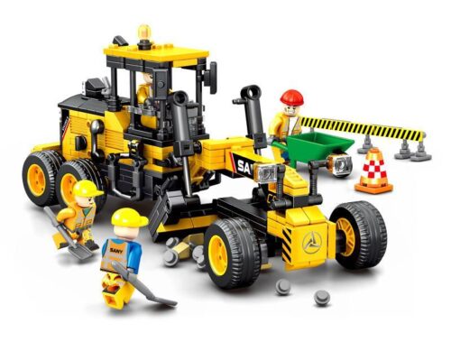 Bộ đồ chơi lắp ráp xe san gạt SANY SEMBO 712019 cho bé trai 6 tuổi, mô hình xe công trình chi tiết, giá rẻ.