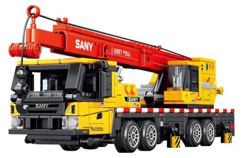 Bộ lắp ghép Xe Cẩu Tự Hành SANY STC800C6 Sembo 712036 cho bé trai 6 tuổi, giá rẻ.