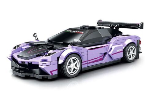 Mô hình bộ lắp ráp Siêu xe Pagani Zonda R Sembo 714007 màu tím cá tính, đồ chơi cho bé trai 6 tuổi giá rẻ.