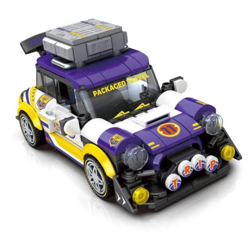 Bộ lắp ráp Xe Mini Cooper độ SEMBO 714015 màu tím trắng vàng, đồ chơi mô hình xe thể thao cá tính cho bé trai 6 tuổi giá tốt