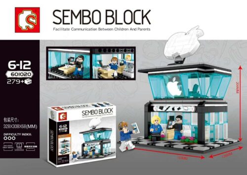 Bộ đồ chơi Cửa hàng Apple Sembo Block 601020, mô hình cửa hàng công nghệ Apple 279 chi tiết, phù hợp cho bé trai và bé gái 6 tuổi, giá tốt.