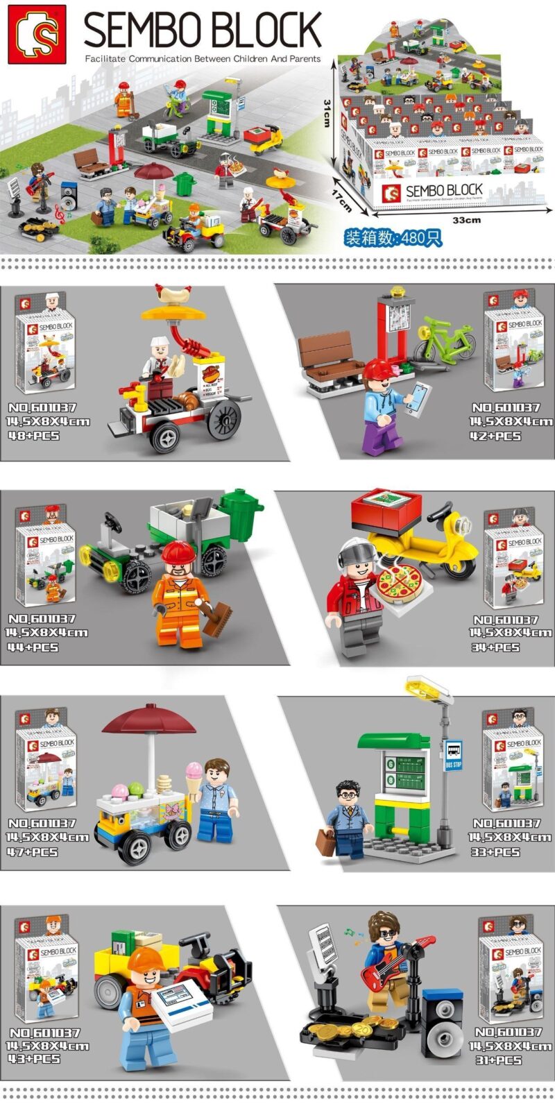 Bộ lắp ráp Cảnh quan đường phố Sembo Block 601037-6, đồ chơi mô hình Phố phường mini cho bé 6 tuổi, tái hiện cuộc sống thành phố nhộn nhịp, giá tốt.