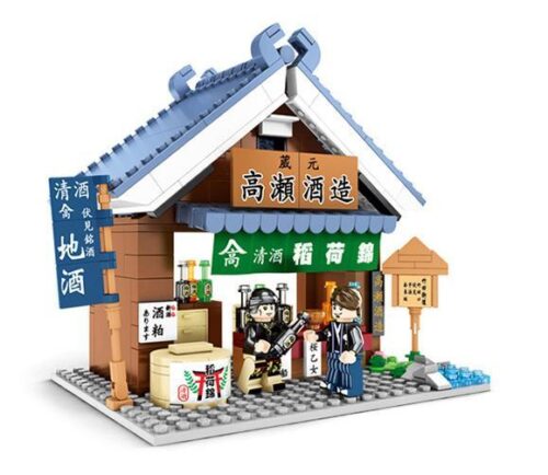Bộ lắp ghép Quán rượu Izakaya Takase Shuzo SEMBO Block 601069 Phố Nhật Bản, đồ chơi mô hình kiến trúc Nhật Bản chi tiết sống động cho bé trai và bé gái 6 tuổi, giá tốt.