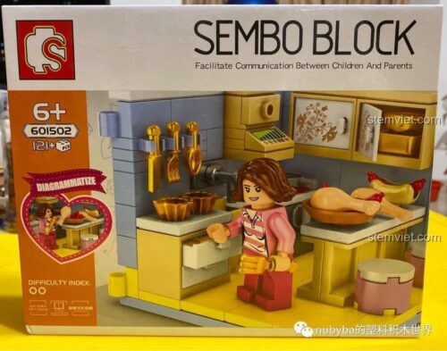 SEMBO BLOCK 601504 Phòng ngủ - Mô hình chi tiết