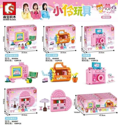 SEMBO BLOCK 604006 Studio chụp ảnh - Bộ lắp ghép đồ chơi cho bé gái