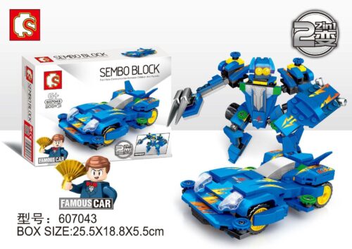 Hộp bộ đồ chơi SEMBO Block 607043 Xe Đua Tốc Độ Spin Axe, có minifigure Tam Quốc Đằng Cát, dành cho bé trai 6 tuổi, giá tốt.