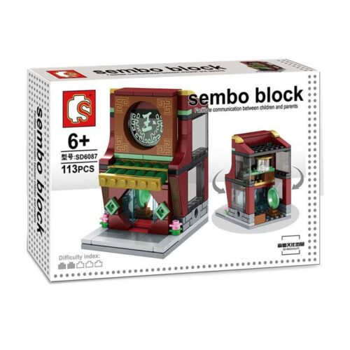 Bộ lắp ghép Cửa hàng ngọc bích SEMBO Block SD6087, đồ chơi xếp hình Kiến Trúc Tinh Xảo cho bé trai bé gái 6 tuổi, giá tốt.