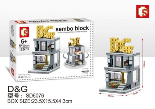 Bộ lắp ghép Cửa hàng D&G SEMBO SD6076 122 mảnh, đồ chơi mô hình mini phố phường cho bé 6 tuổi, giá tốt.