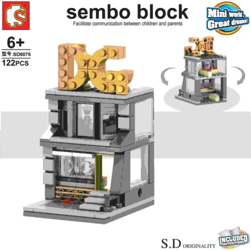 Mô hình Cửa hàng D&G SEMBO SD6076 sách lắp ghép SEMBO 076 Mô hình Cửa hàng D&G