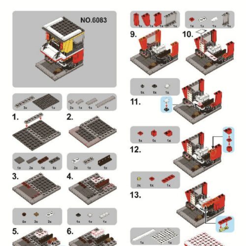 Cửa hàng đồ ăn nhanh Trung Hoa Zhen Gongfu SEMBO SD6083 sách hướng dẫn SEMBO SD 6083 Cửa hàng đồ ăn nhanh mini