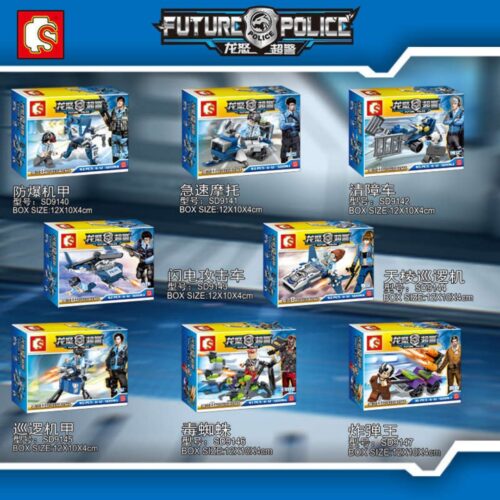SEMBO SD9143 Dragon Fury - Cảnh sát Tương lai, Sách hướng dẫn lắp ráp SEMBO 143 Robot cảnh sát, Hướng dẫn lắp ráp SEMBO 9143 Phương tiện chiến đấu, SEMBO SD9143
