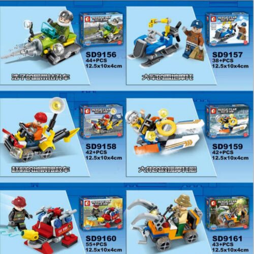 Xe Cứu Hộ Động Đất của Triệu Nghị SEMBO SD9158 sách hướng dẫn lắp ráp SEMBO 9158 Xe Cứu Hộ Động Đất của Triệu Nghị