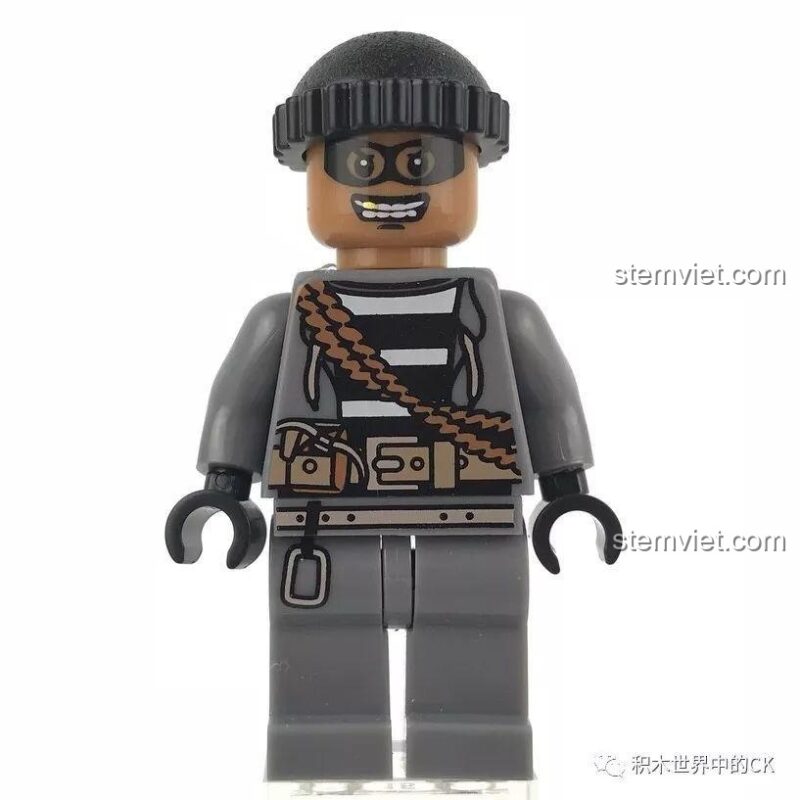 Mặt lưng minifigure Dương Uy Kiện của bộ lắp ghép Xe Cảnh Sát Biến Hình SD9816, đồ chơi lắp ráp chất lượng cao.