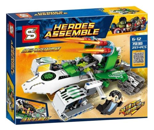 Hộp đồ chơi lắp ráp Xe trượt tuyết của Hulk Sheng Yuan 7030 cho bé trai 6 tuổi, giá rẻ.
