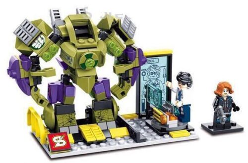 Bộ lắp ghép Sheng Yuan SY361A Robot Chiến Đấu Hulk Bruce Banner cho bé trai 6 tuổi, mô hình Người Khổng Lồ Xanh giá tốt