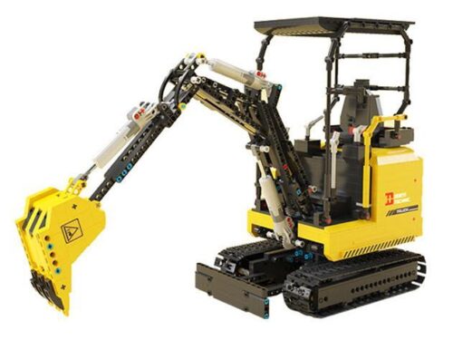 Máy đào mini Shine YU YC-22006 màu vàng đen tỉ lệ 1:10