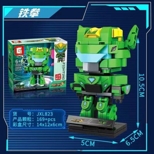 Robot Chiến Đấu 钢铁飞龙 铁拳 JXL823 169 mảnh