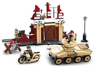 Bộ lắp ghép Sa bàn Trận chiến Stalingrad Sluban M38-B0262 với 232 mảnh, đồ chơi quân sự cho bé trai 8 tuổi giá rẻ.