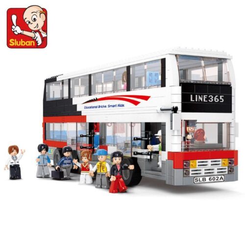 Bộ đồ chơi Xe Buýt Hai Tầng Sluban M38-B0335, mô hình xe buýt thành phố hạng sang 741 mảnh, phù hợp bé trai 6 tuổi, giá tốt.