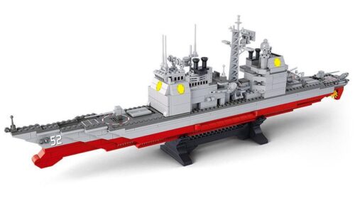 Bộ lắp ráp Tàu Tuần Dương Sluban M38-B0389, đồ chơi mô hình Chiến Hạm Hải Quân cho bé trai 6 tuổi, giá tốt
