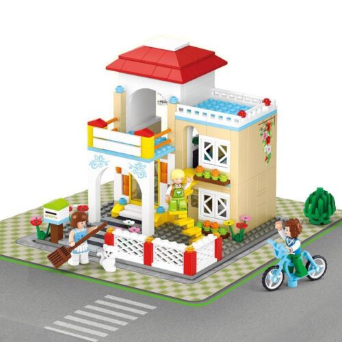 bộ lắp ghép Cửa Hàng Tạo Mẫu Tóc Sluban M38-B0533 với 380 chi tiết, đồ chơi sáng tạo cho bé gái 6 tuổi giá rẻ.