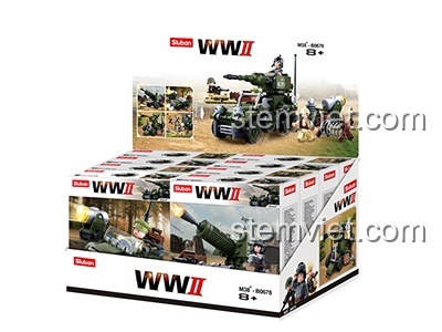 Mô hình đồ chơi xe tăng và chốt canh gác sa mạc, một lựa chọn thay thế tiết kiệm cho LEGO®.