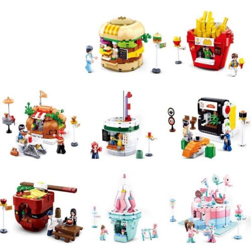 Tổng hợp bộ lắp ghép Sluban M38-B0705A Phố Ẩm Thực Sáng Tạo cho bé gái 6 tuổi, giá rẻ.