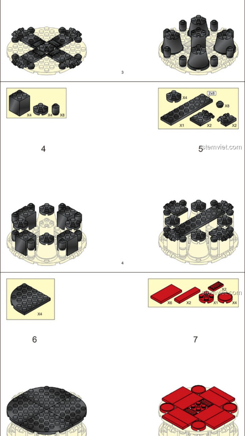 Hướng dẫn lắp ráp Sluban M38B0738 Mô hình khám phá vũ trụ PDF gốc chất lượng cao