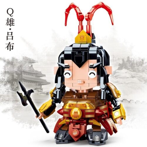 Bộ lắp ghép Lữ Bố Sluban M38-B0761-12 Q-Bricks, đồ chơi mô hình chiến thần Tam Quốc 215 mảnh ghép, giá tốt cho bé trai 6 tuổi.