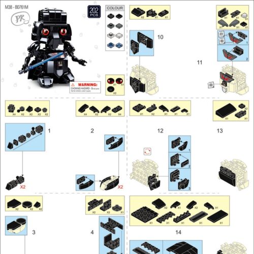 Q版黑武士达斯维达 Sluban M38-B0761M sách Sluban M38 B0761M Darth Vader Q版
