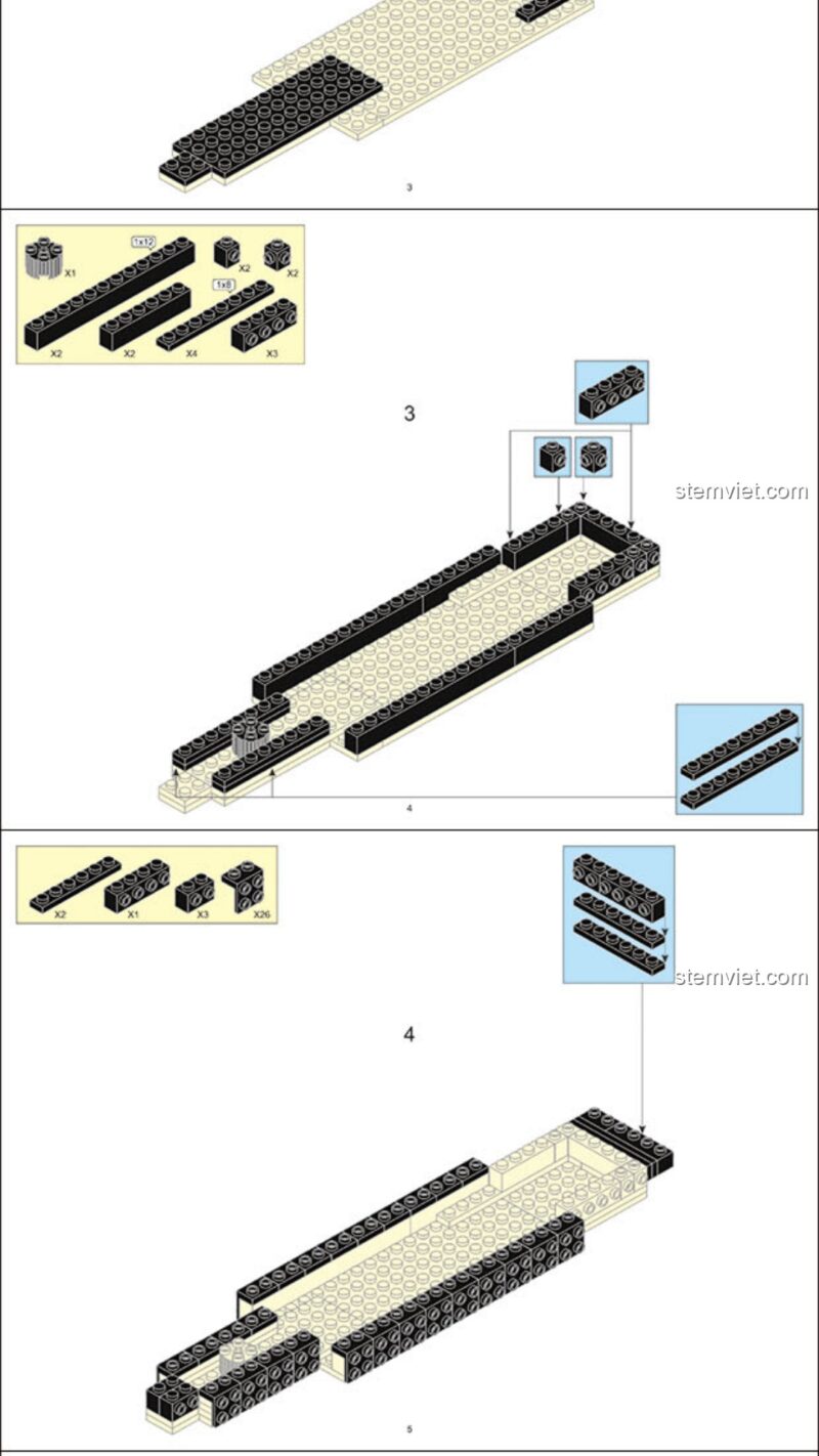 Sách Hướng Dẫn Lắp Ghép Tàu Chiến Ba Cột Buồm Sluban M38-B0836 sách lắp ghép Sluban B0836 Tàu chiến ba cột buồm