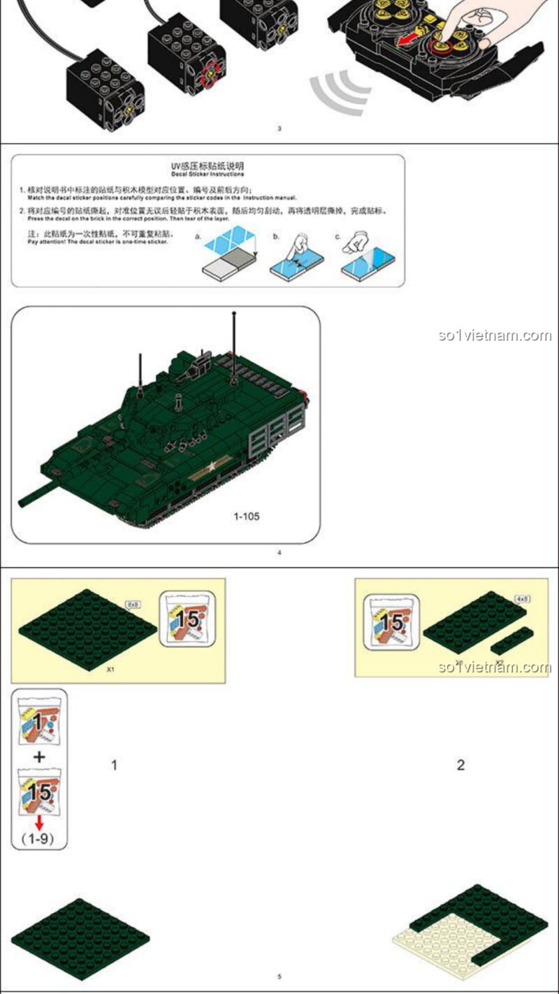 Mô hình xe tăng T-14 Armata Sluban M38-B0850 sách Sluban M38B0850 Xe tăng Armata của Nga